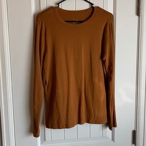 Mustard Yellow Long Sleeve Size L Tee